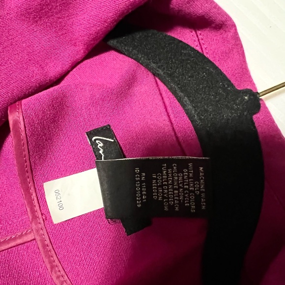 Lane Bryant Casual Career Jacket with zippers size 16 Fushia - Picture 13 of 14